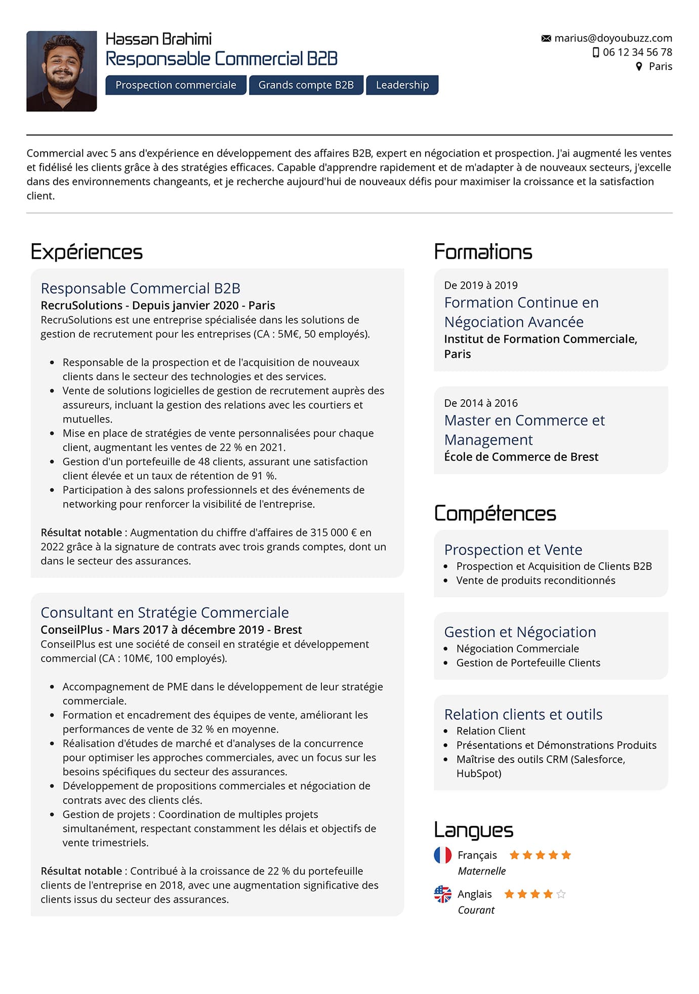 A basic and efficient resume template